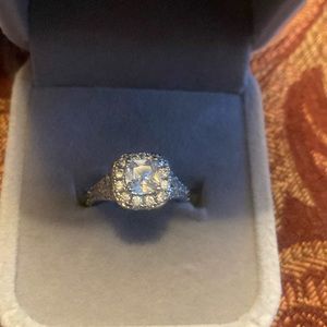 Moissanite engagement ring size 4 1/2